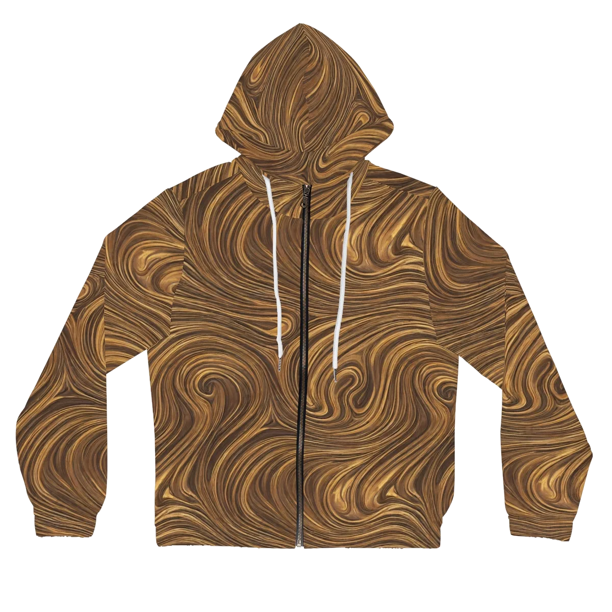 Tigerwood Drift on Women's Full-Zip Hoodie — Front