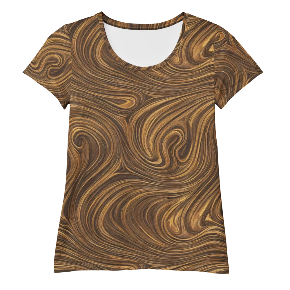 Tigerwood Drift on Women's Athletic T-Shirt — Front