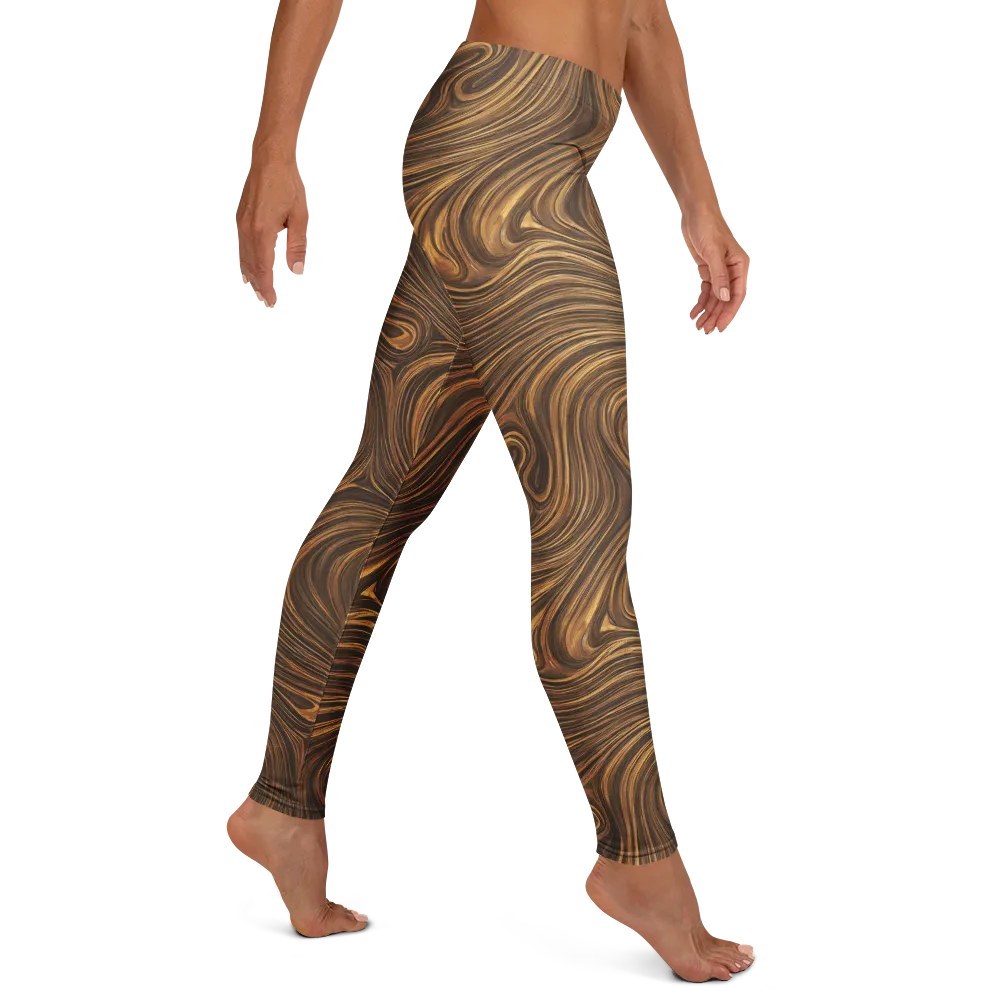 Tigerwood Drift on Leggings — Right