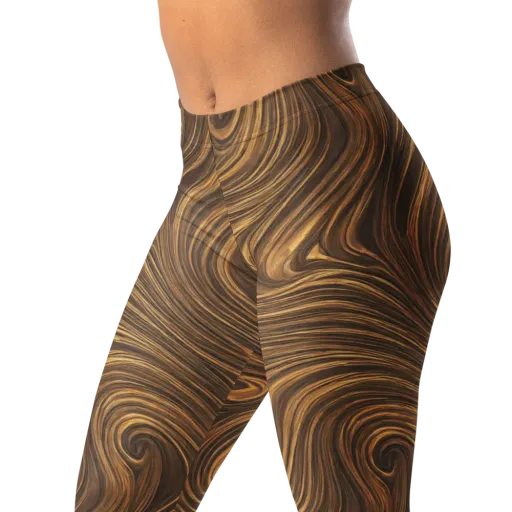 Tigerwood Drift on a Leggings