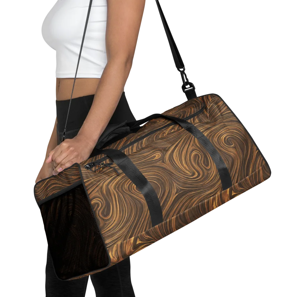 Tigerwood Drift on Duffle Bag — Front