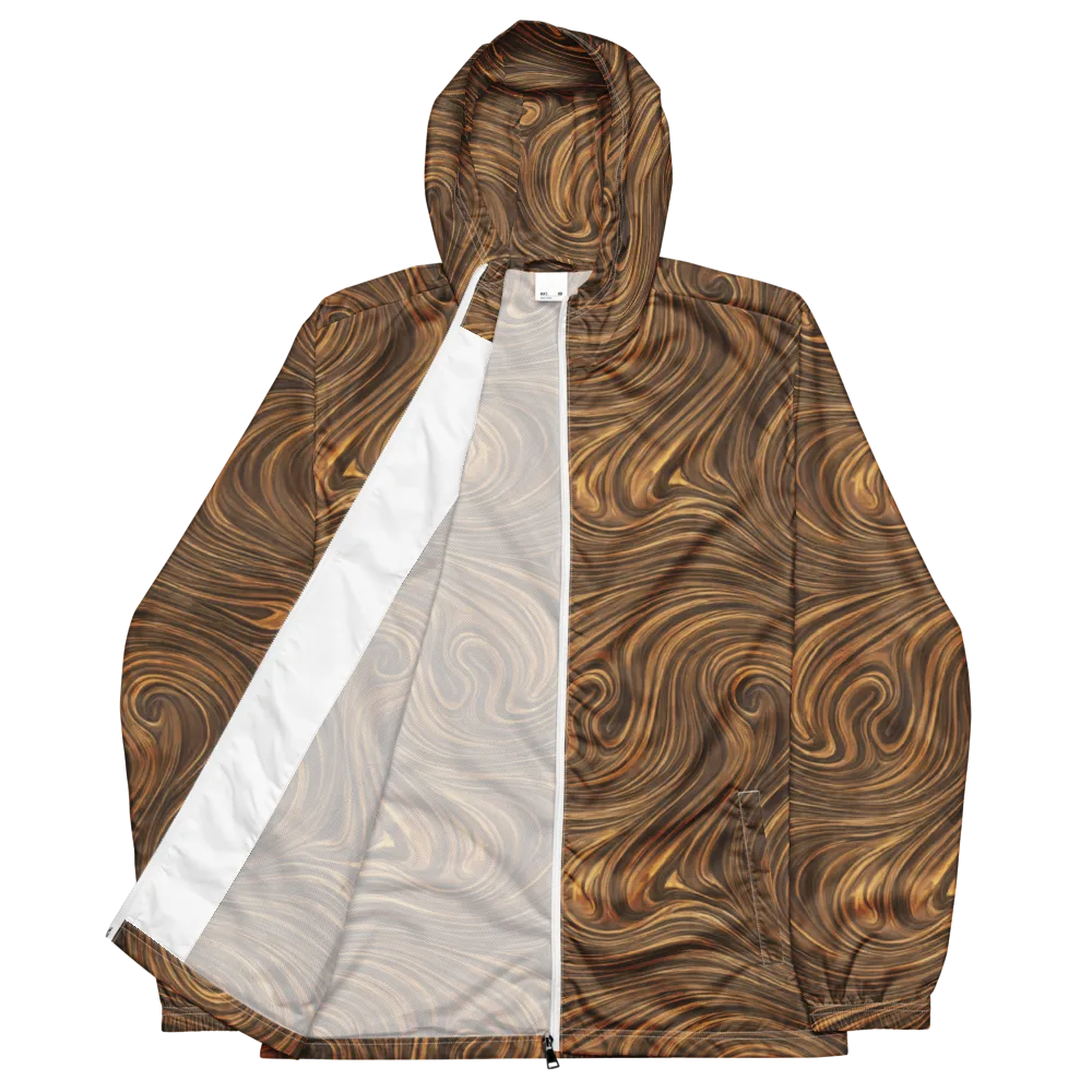 Tigerwood Drift on Men's Windbreaker — Front