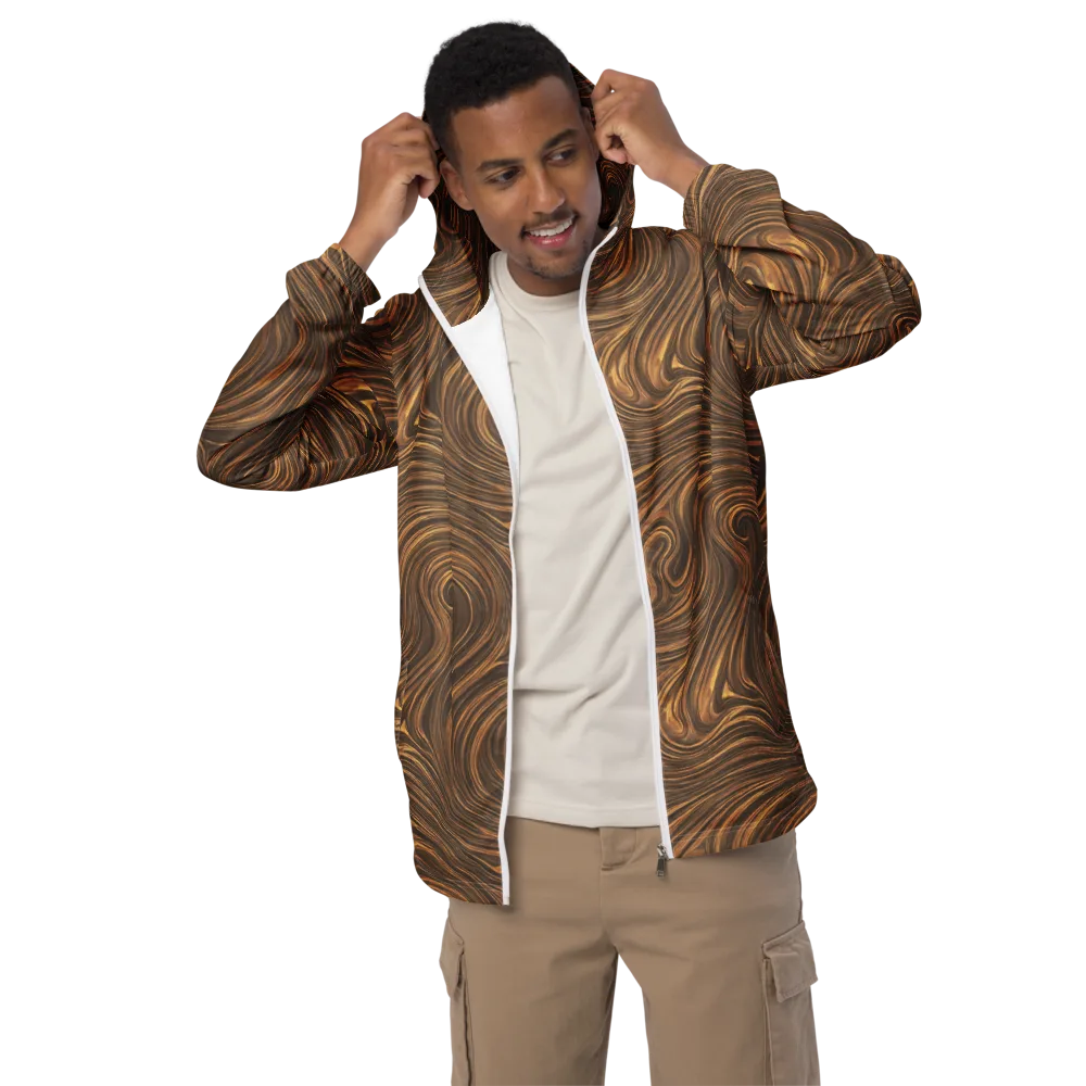Tigerwood Drift on Men's Windbreaker — Front