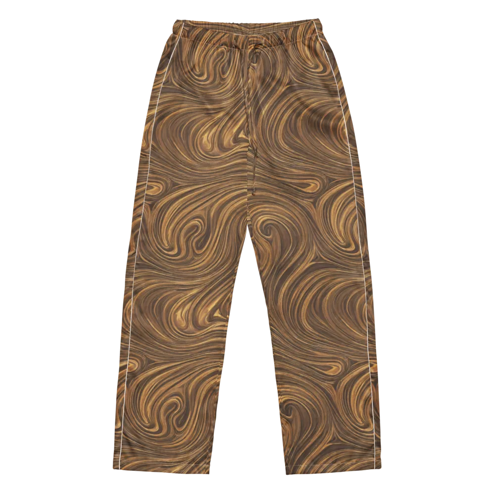 Tigerwood Drift on Women's Pajama Pants — Front