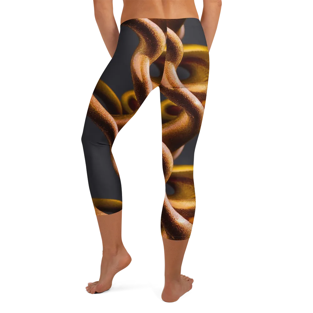 Amber Tangle on Capri Leggings — Back