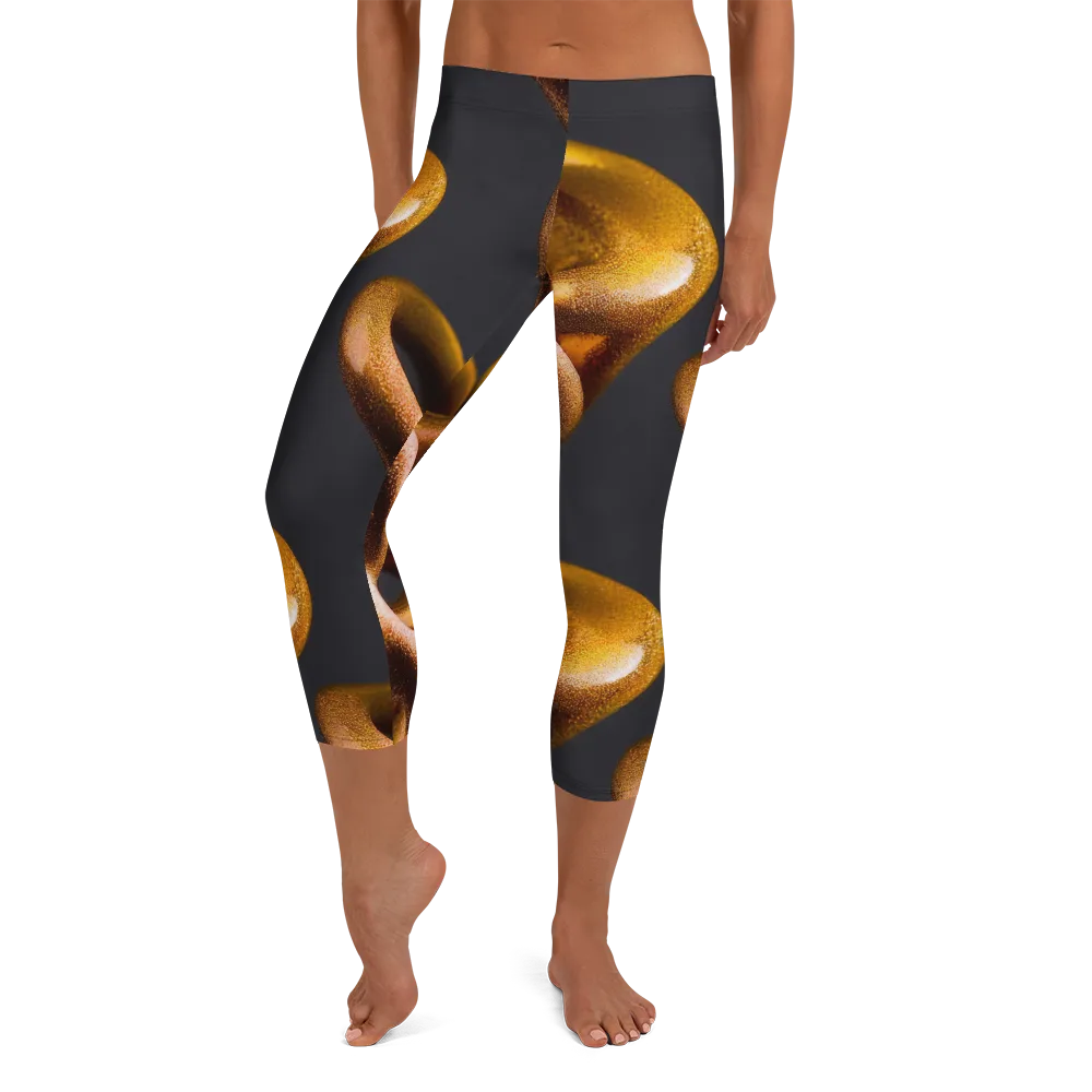 Amber Tangle on Capri Leggings — Front