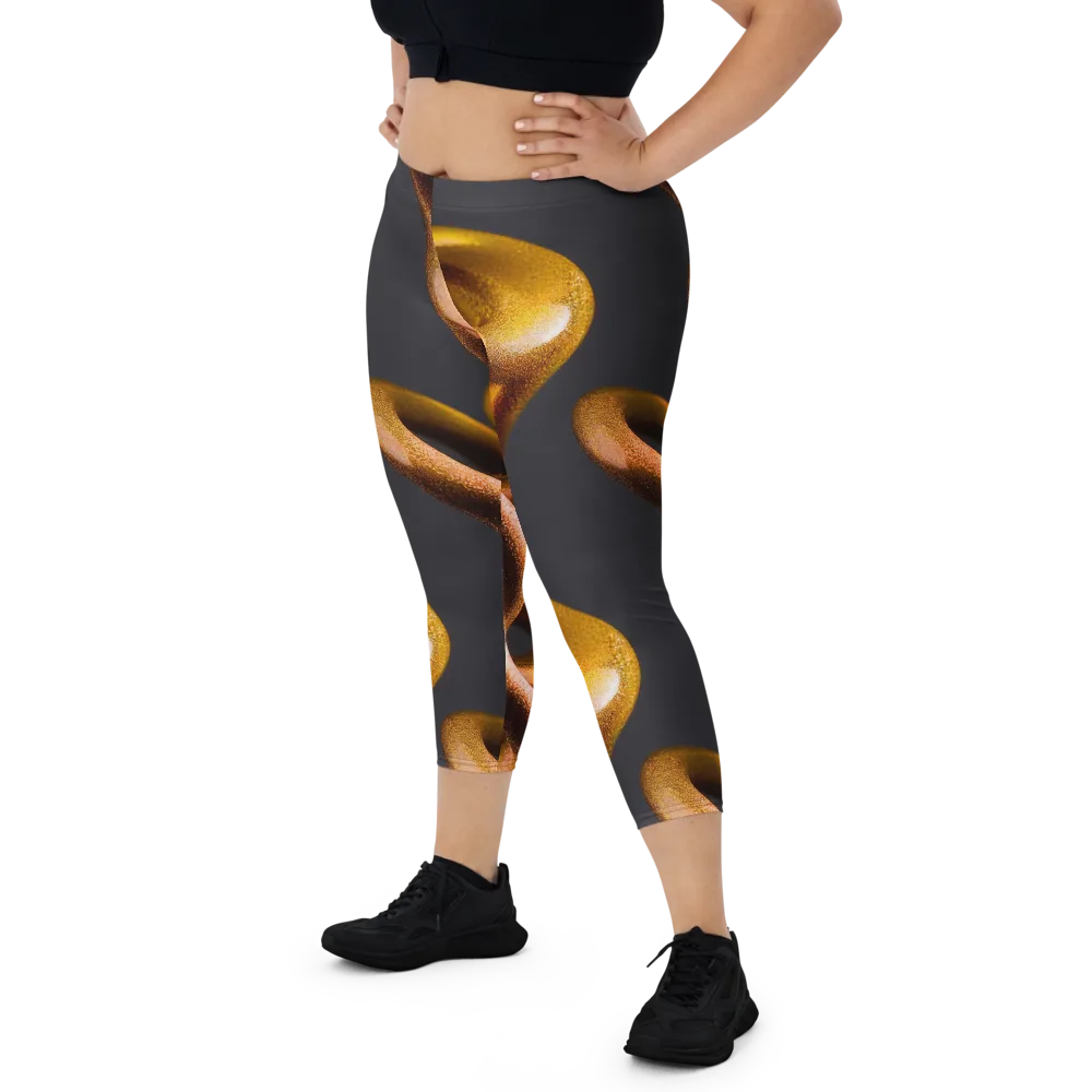 Amber Tangle on Capri Leggings — Front