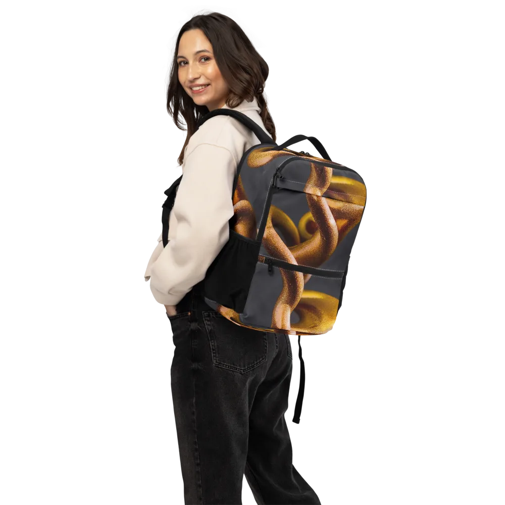 Amber Tangle on Utility Backpack — Back