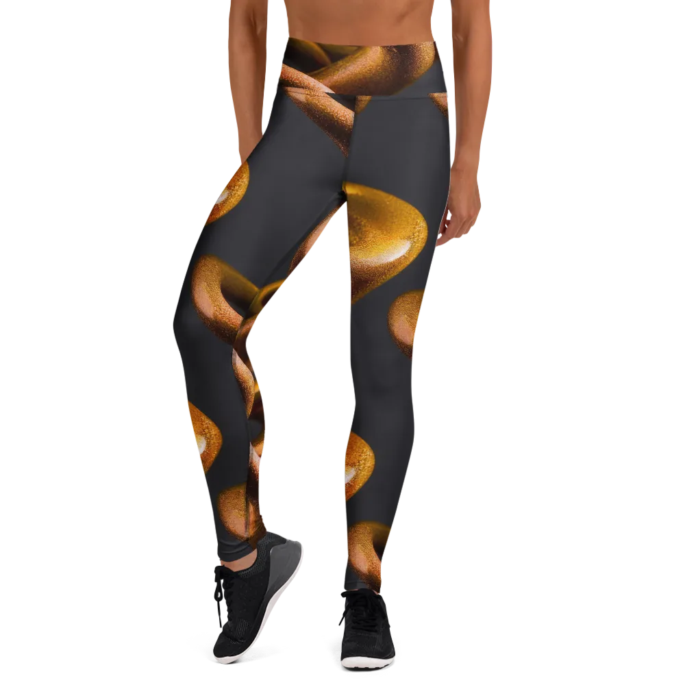 Amber Tangle on Yoga Leggings — Front