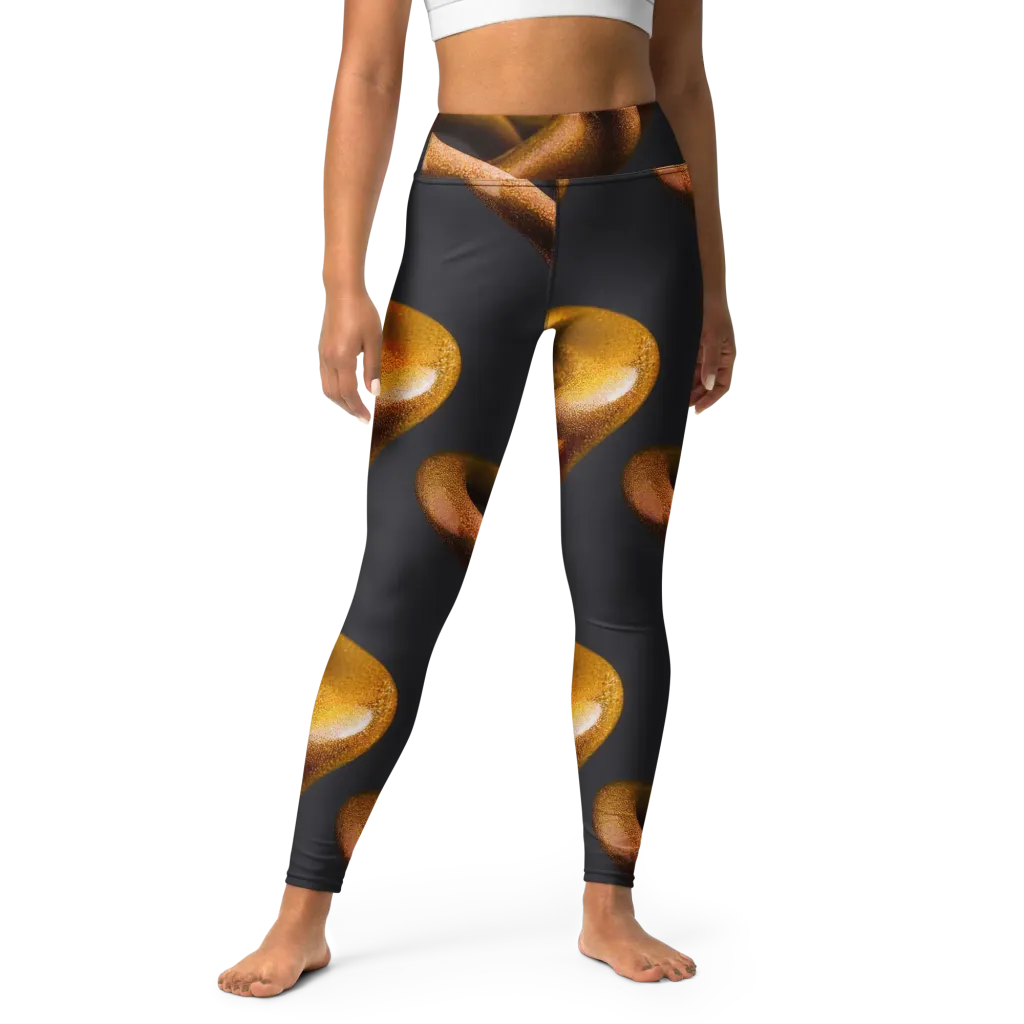 Amber Tangle on Yoga Leggings — Front