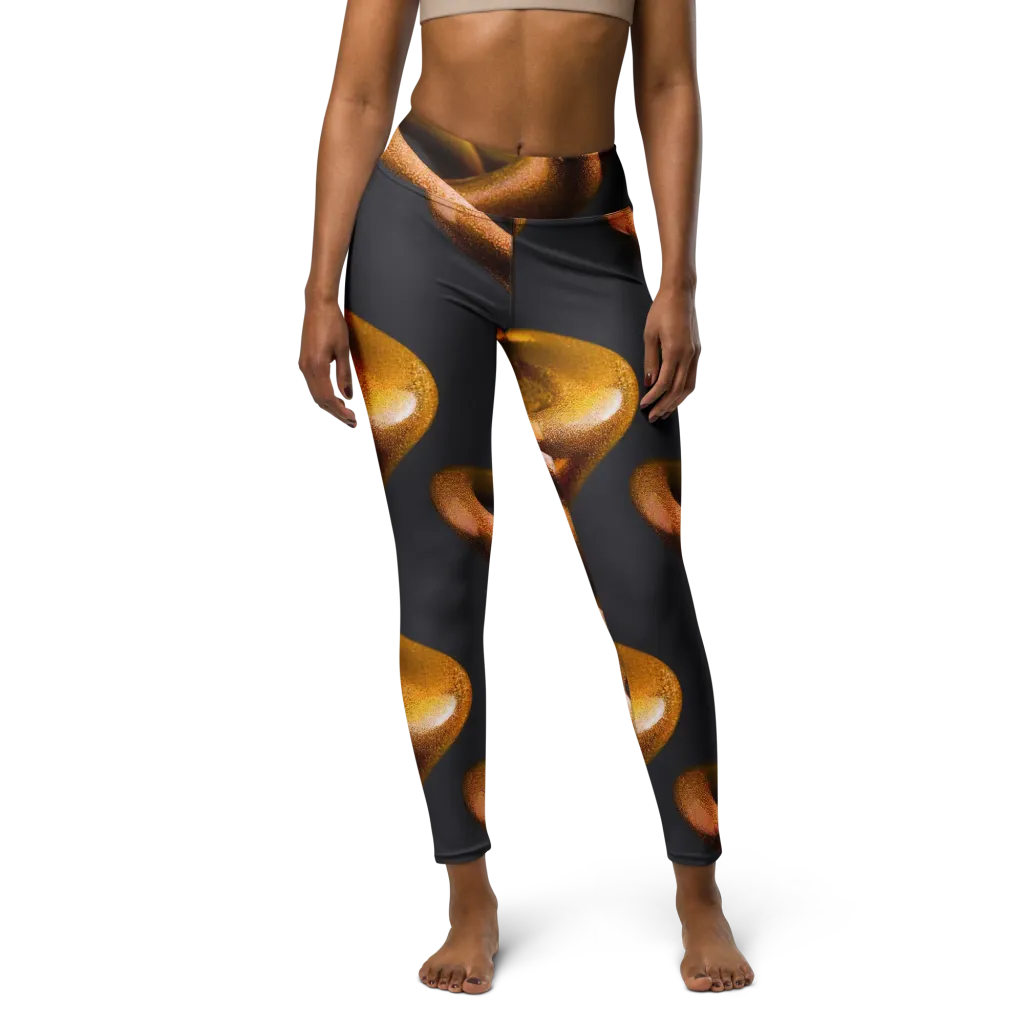 Amber Tangle on Yoga Leggings — Front