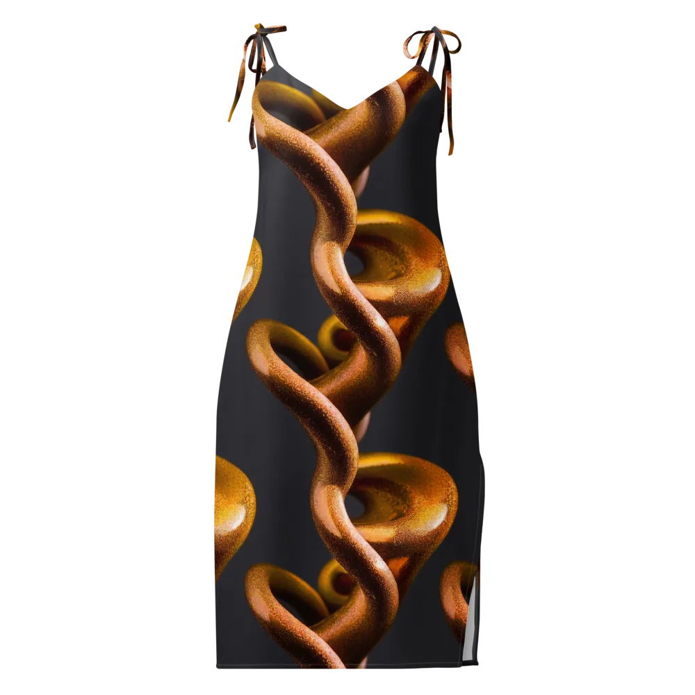 Amber Tangle on Slip Dress — Front