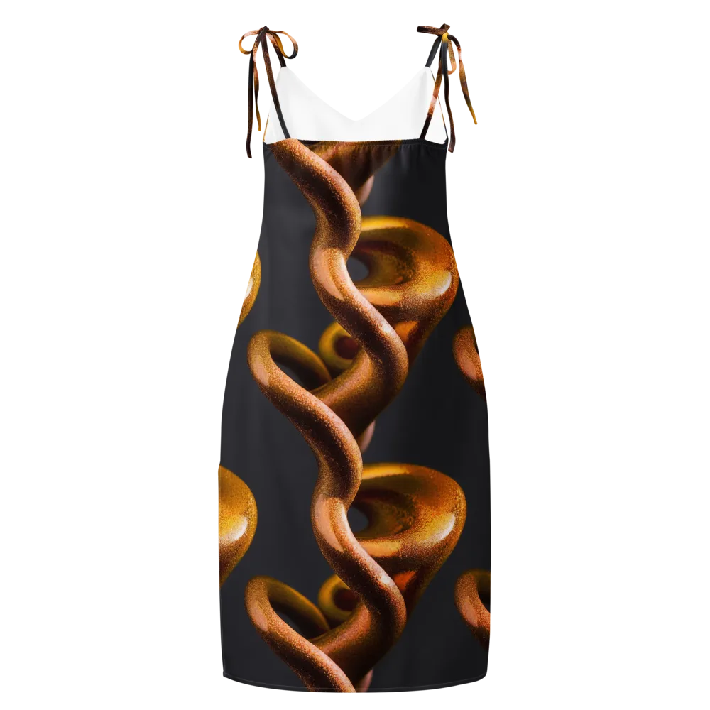 Amber Tangle on Slip Dress — Back