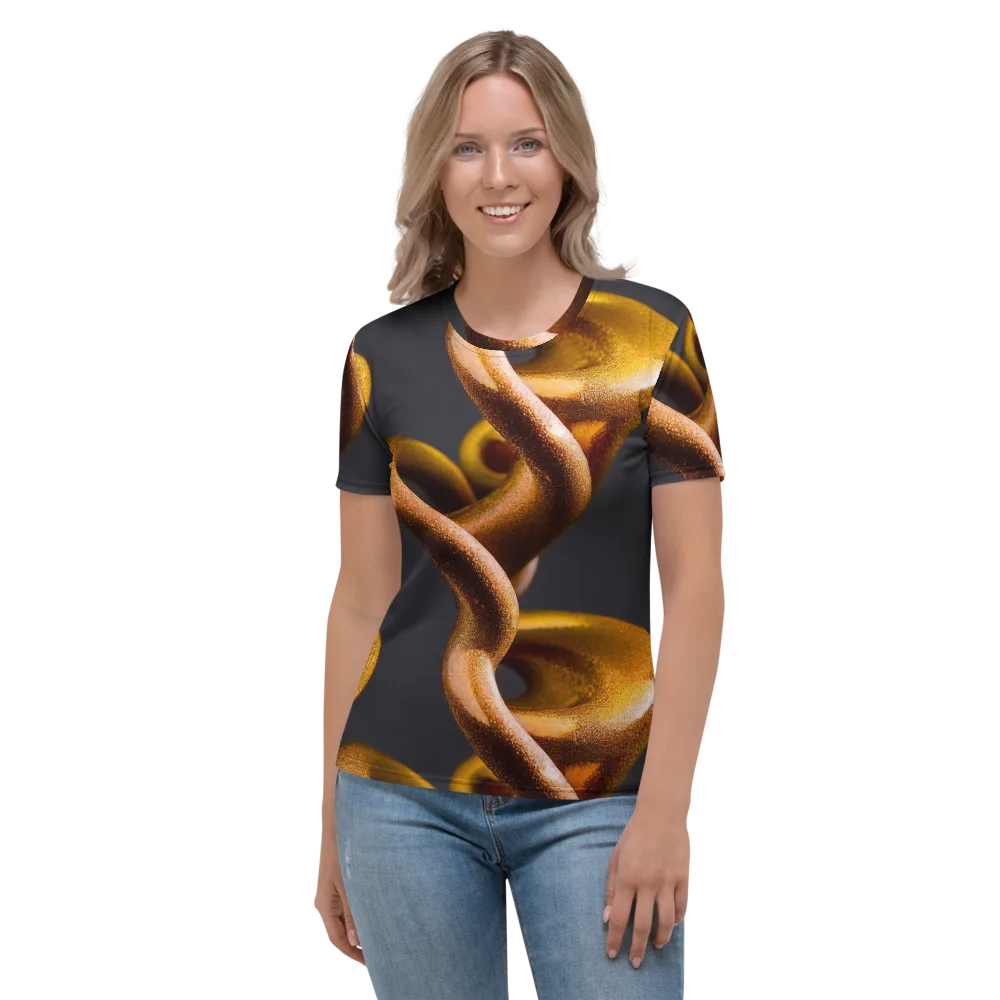 Amber Tangle on Women's Crew Neck T-Shirt — Front