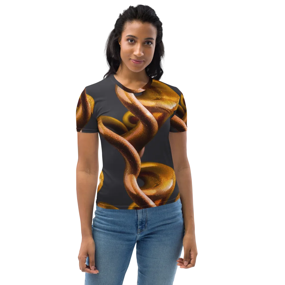 Amber Tangle on Women's Crew Neck T-Shirt — Front