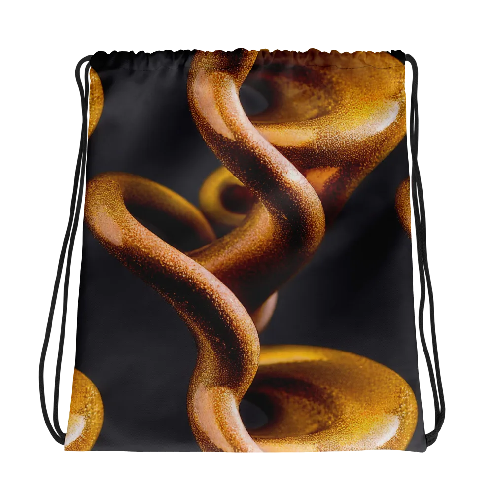 Amber Tangle on Drawstring Bag — Photo