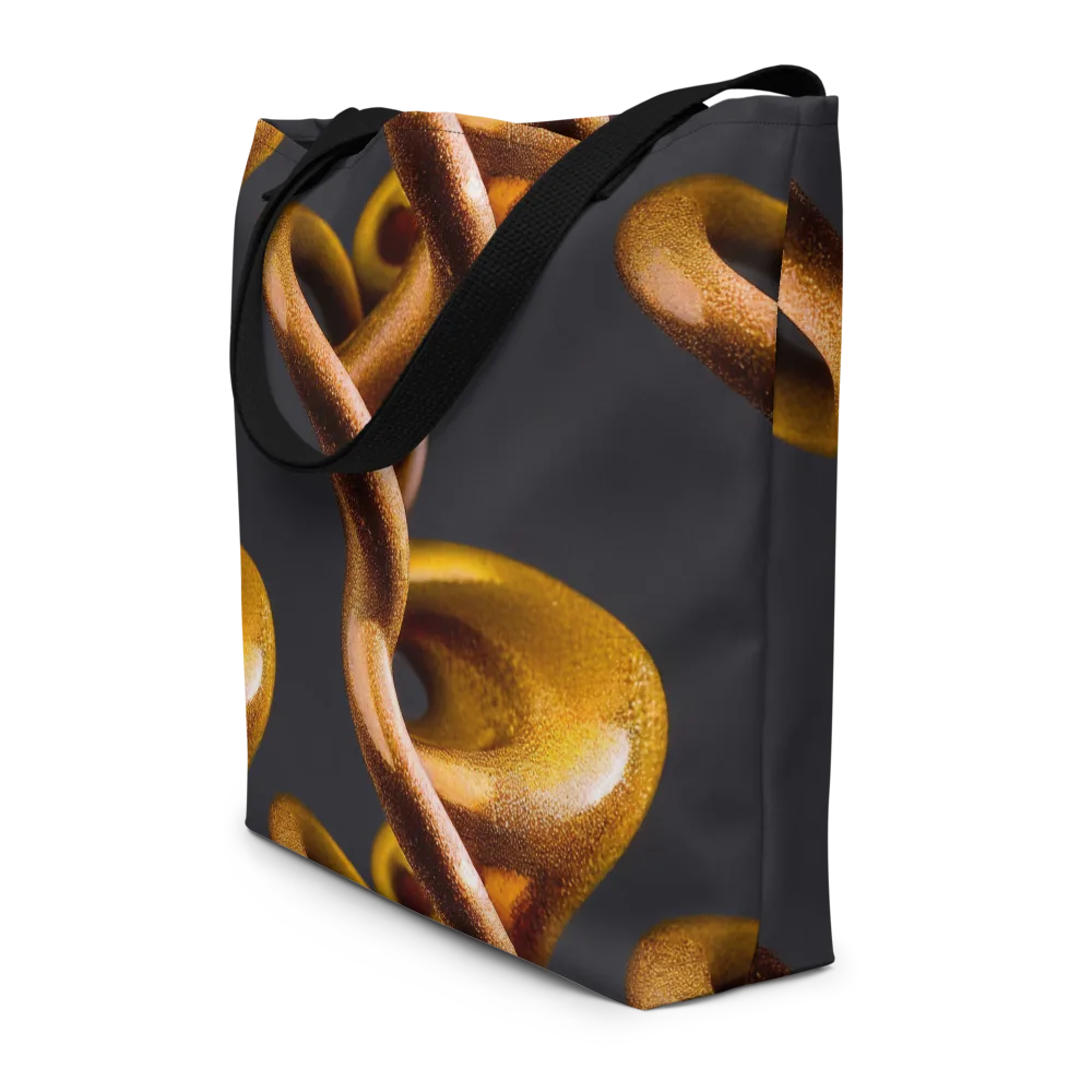 Amber Tangle on Large Tote Bag W/ Pocket — Front