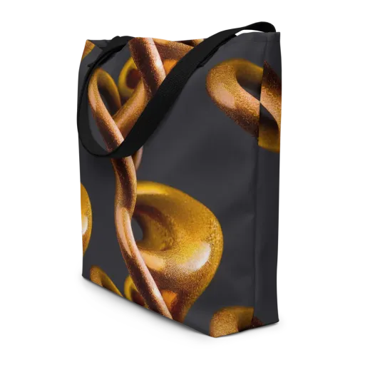 Amber Tangle on a Large Tote Bag W/ Pocket