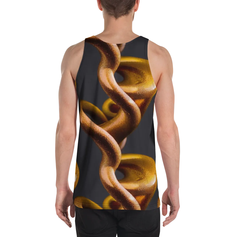 Amber Tangle on Men's Tank Top — Back