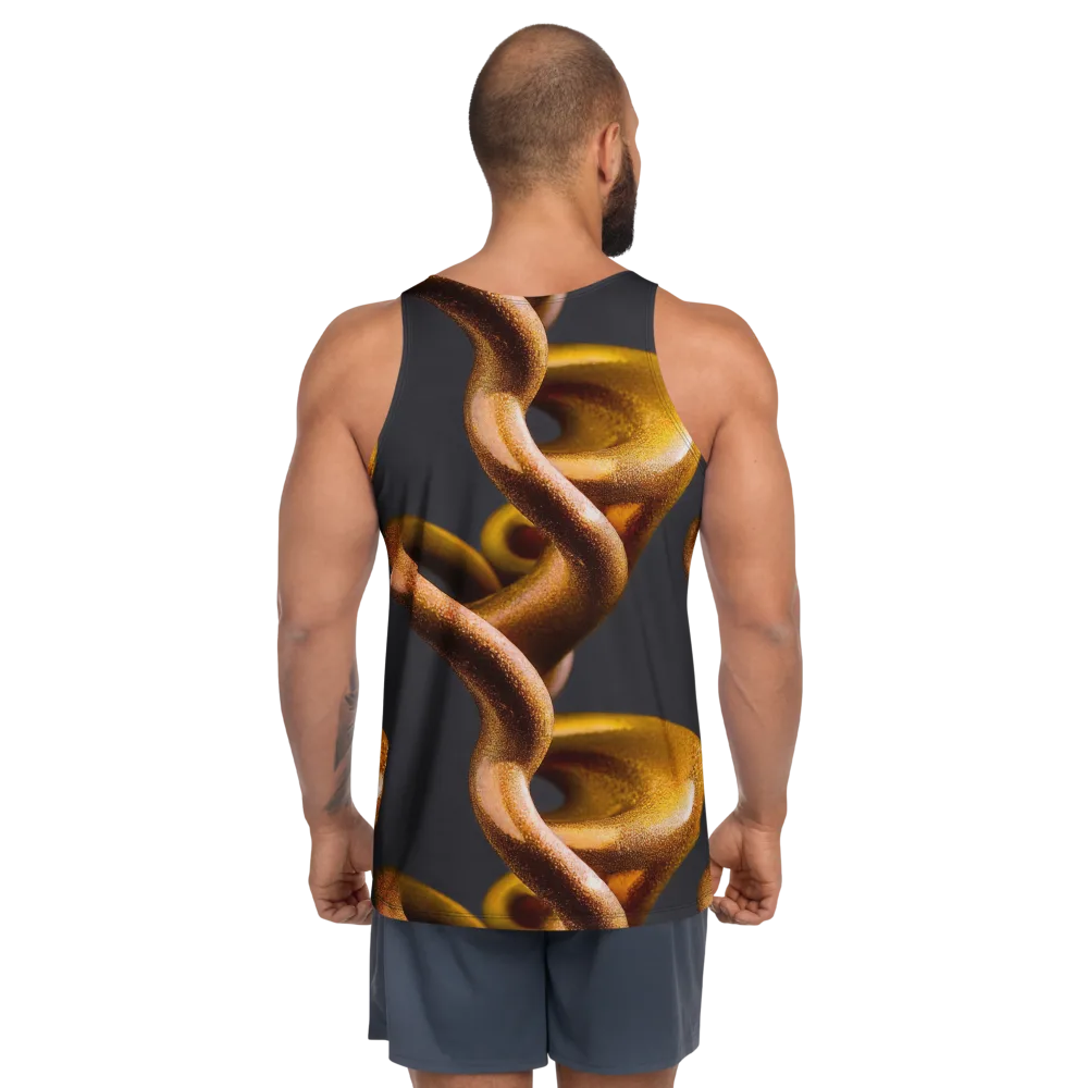 Amber Tangle on Men's Tank Top — Back