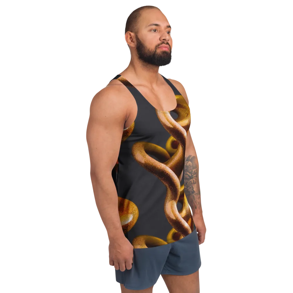 Amber Tangle on Men's Tank Top — Right Front