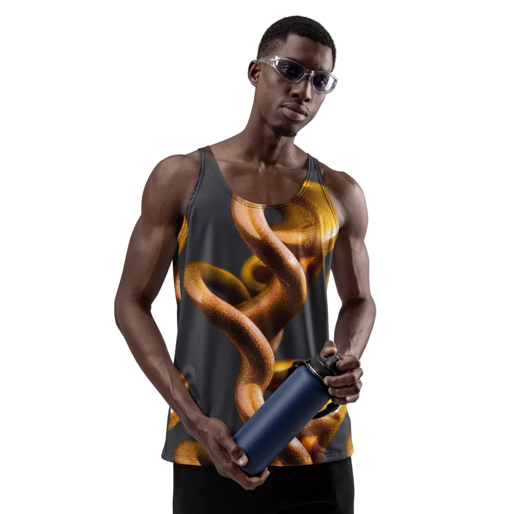 Amber Tangle on Men's Tank Top — Front