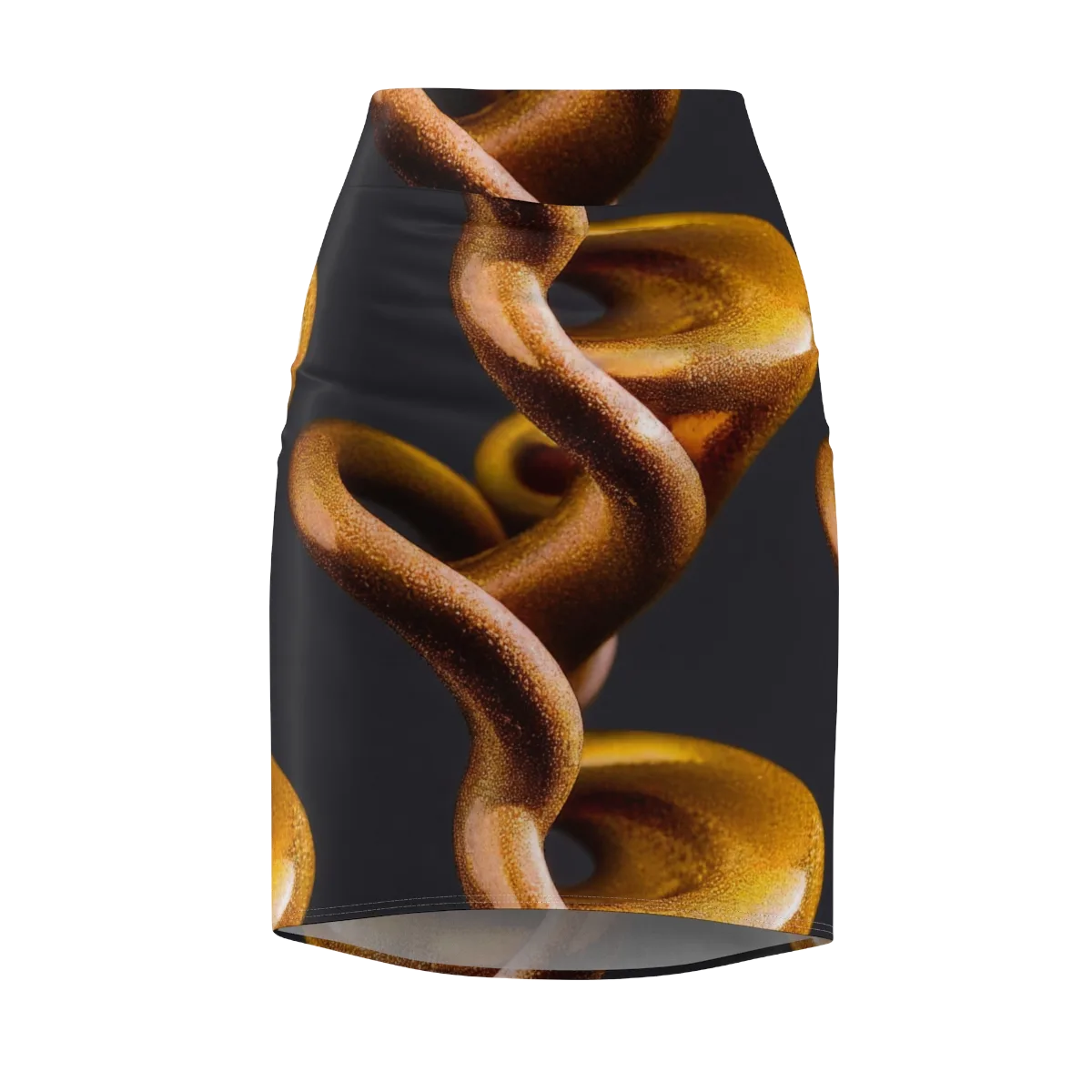 Amber Tangle on Pencil Skirt — Front
