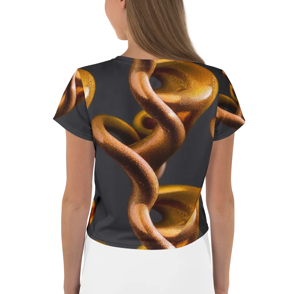 Amber Tangle on Crop Tee — Back