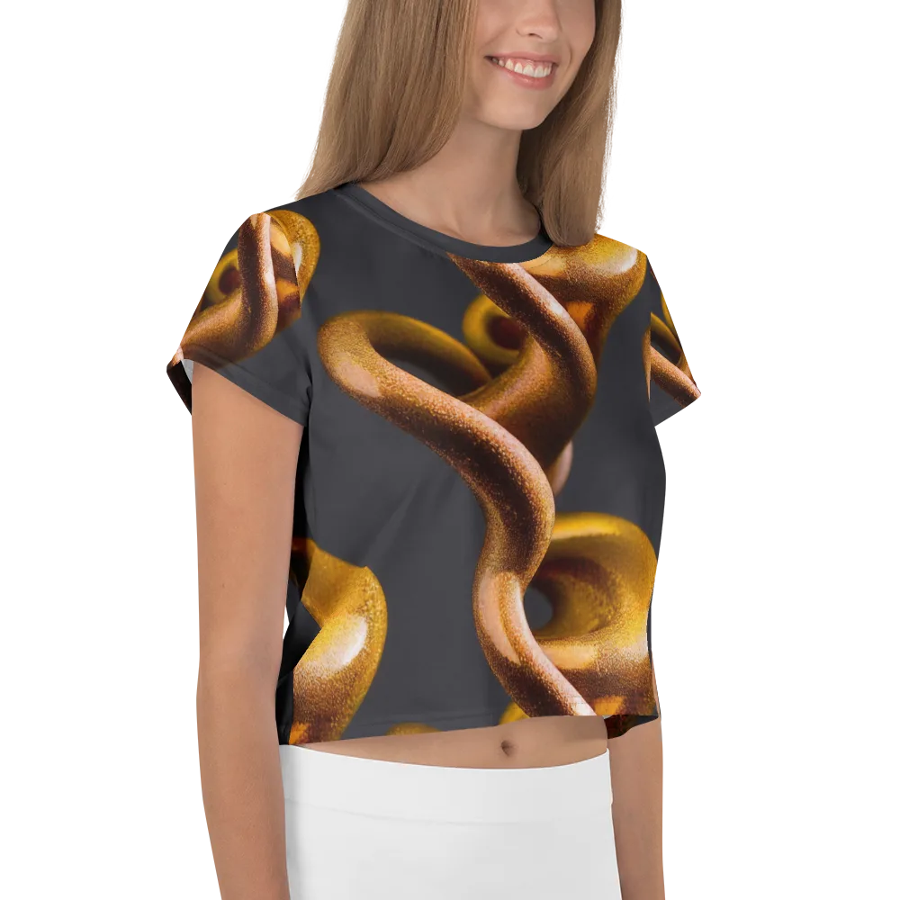 Amber Tangle on Crop Tee — Right