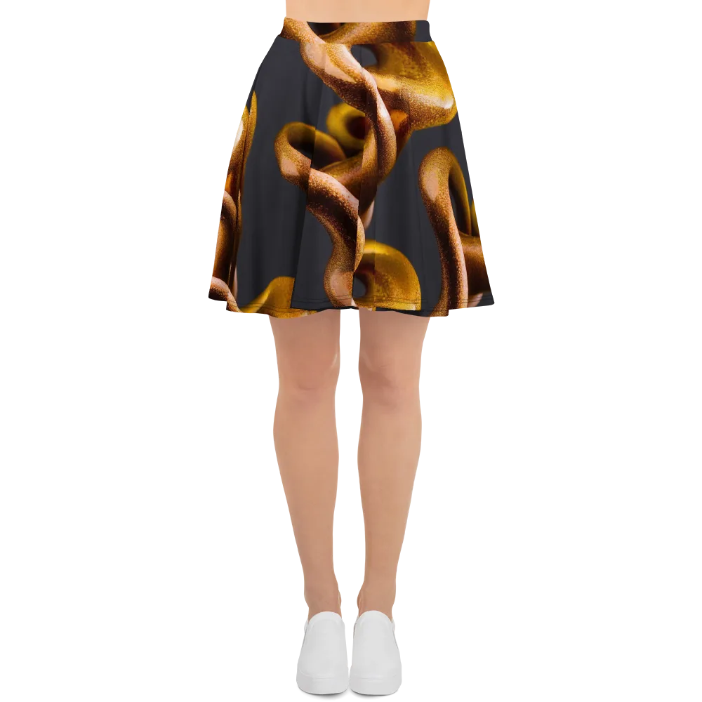 Amber Tangle on Skater Skirt — Front