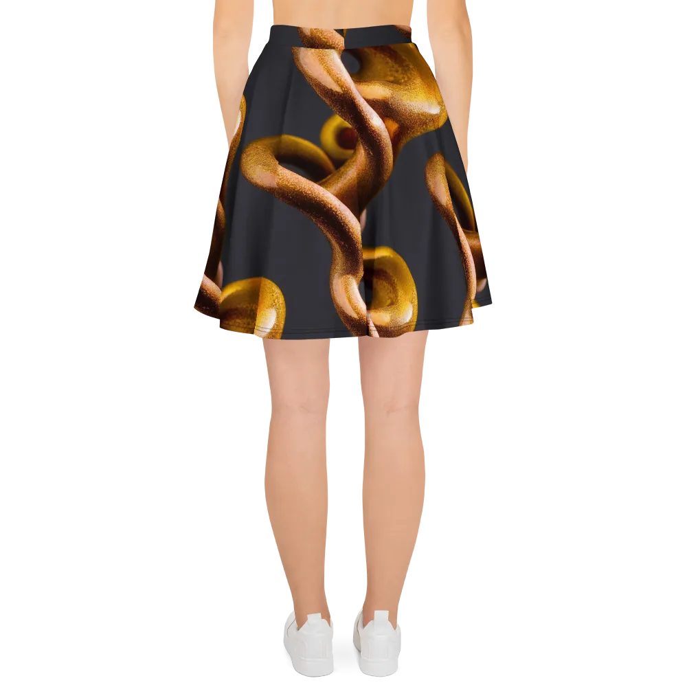 Amber Tangle on Skater Skirt — Back
