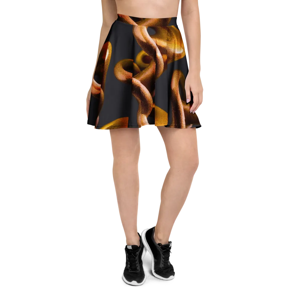Amber Tangle on Skater Skirt — Front