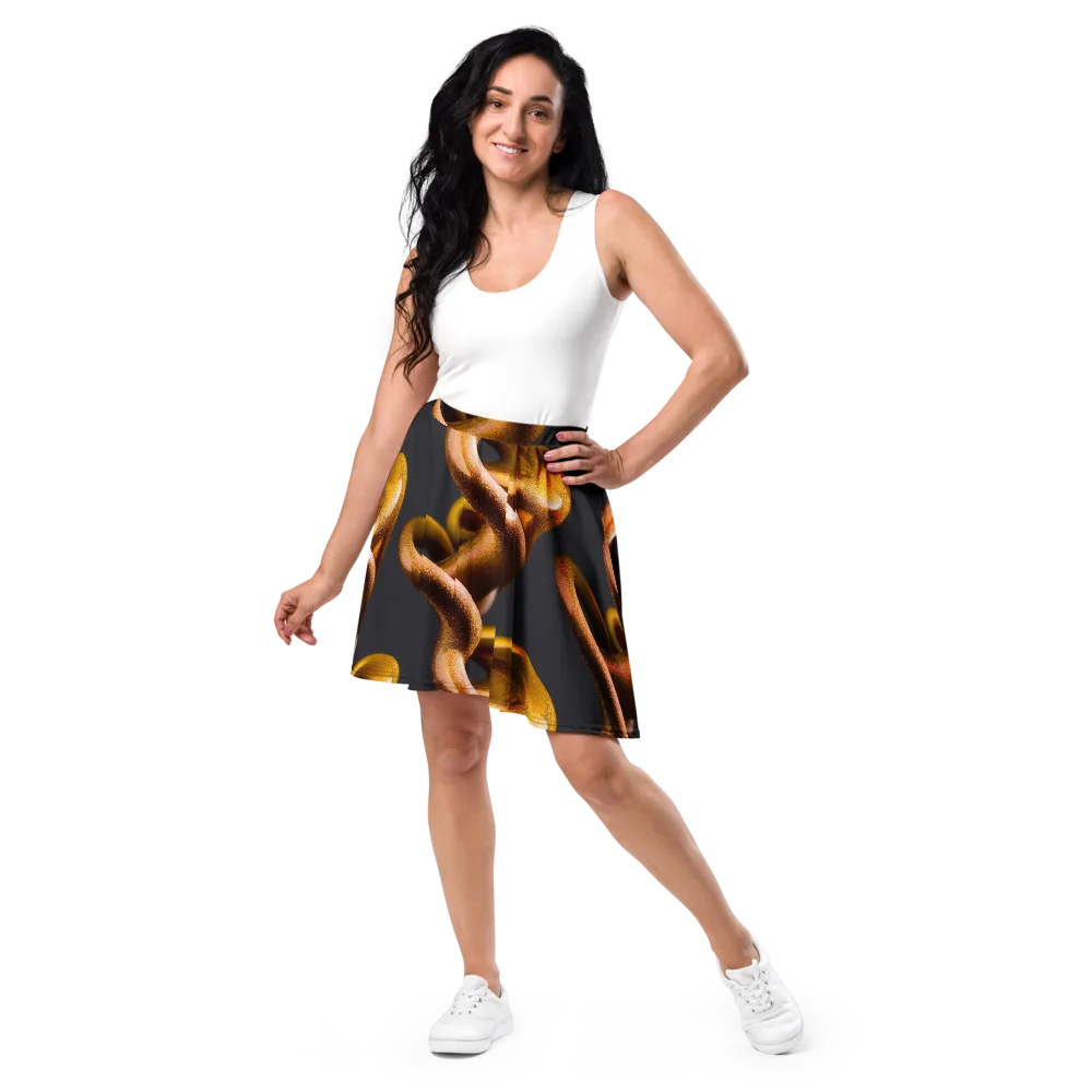 Amber Tangle on Skater Skirt — Front
