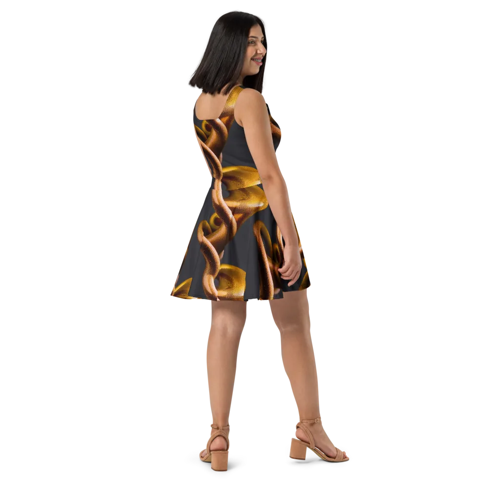 Amber Tangle on Skater Dress — Right