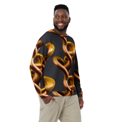 Amber Tangle on a Sweatshirt