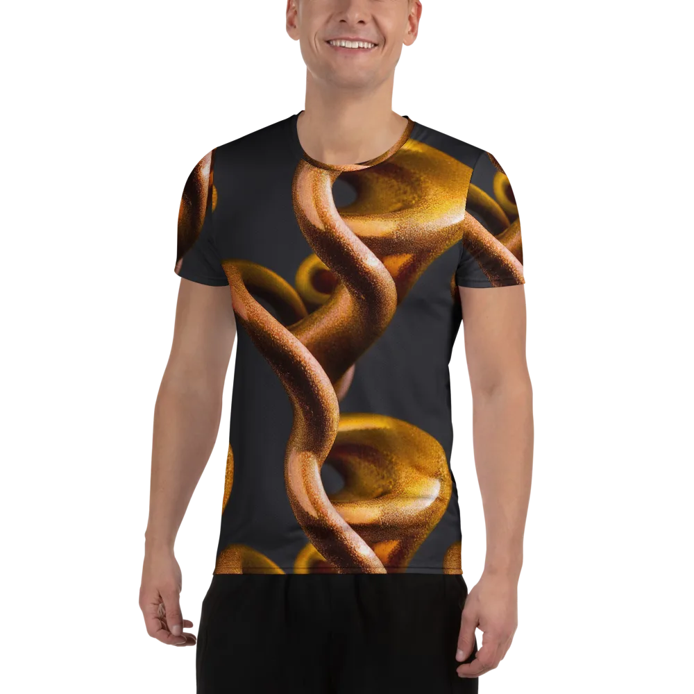 Amber Tangle on Men's Athletic T-Shirt — Front