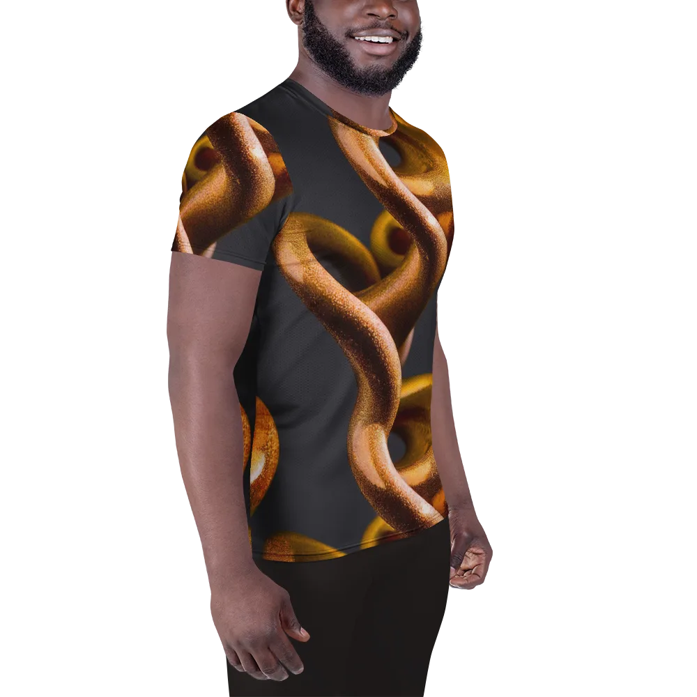 Amber Tangle on Men's Athletic T-Shirt — Right