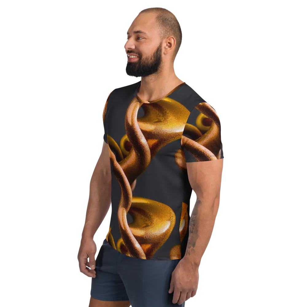 Amber Tangle on Men's Athletic T-Shirt — Left