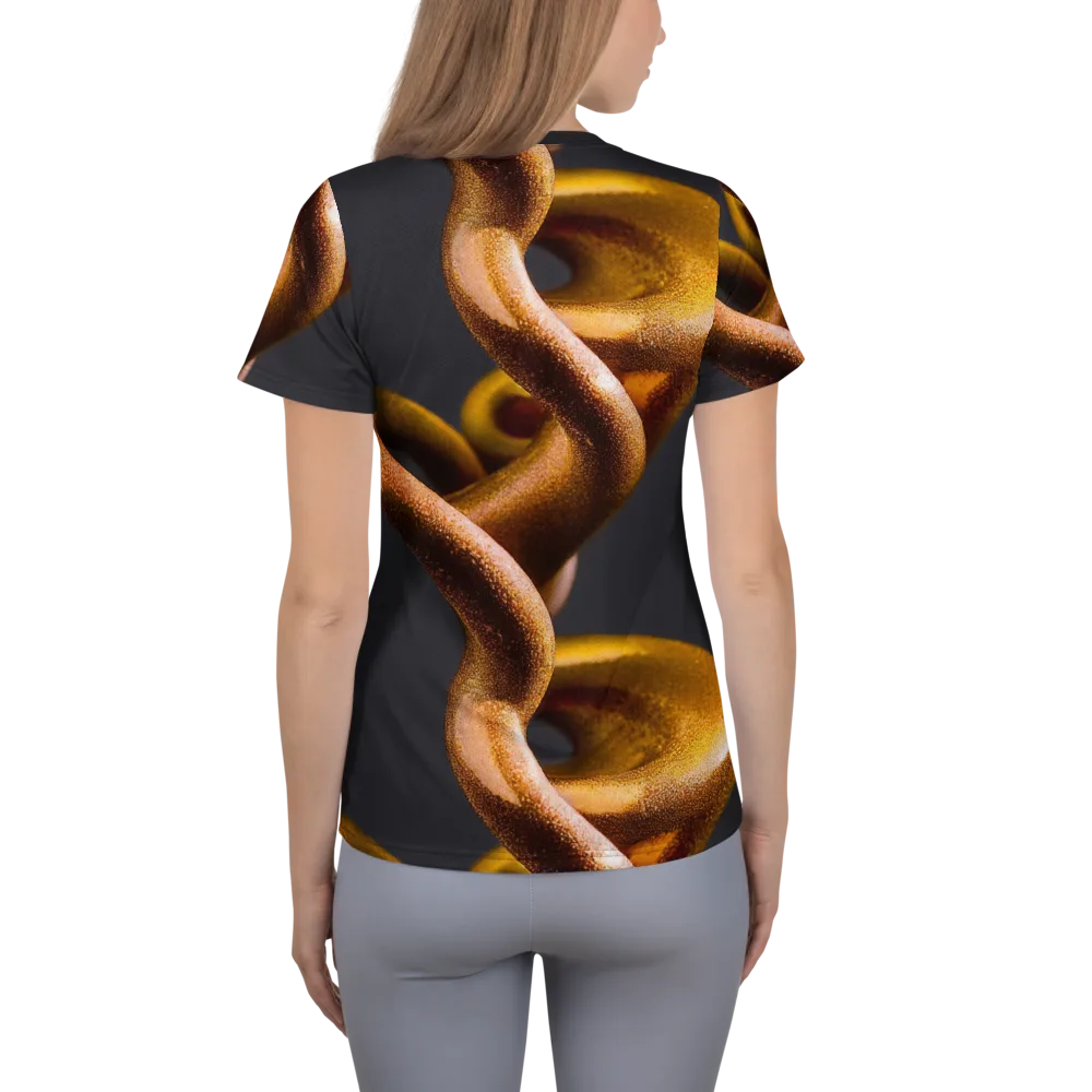 Amber Tangle on Women's Athletic T-Shirt — Back
