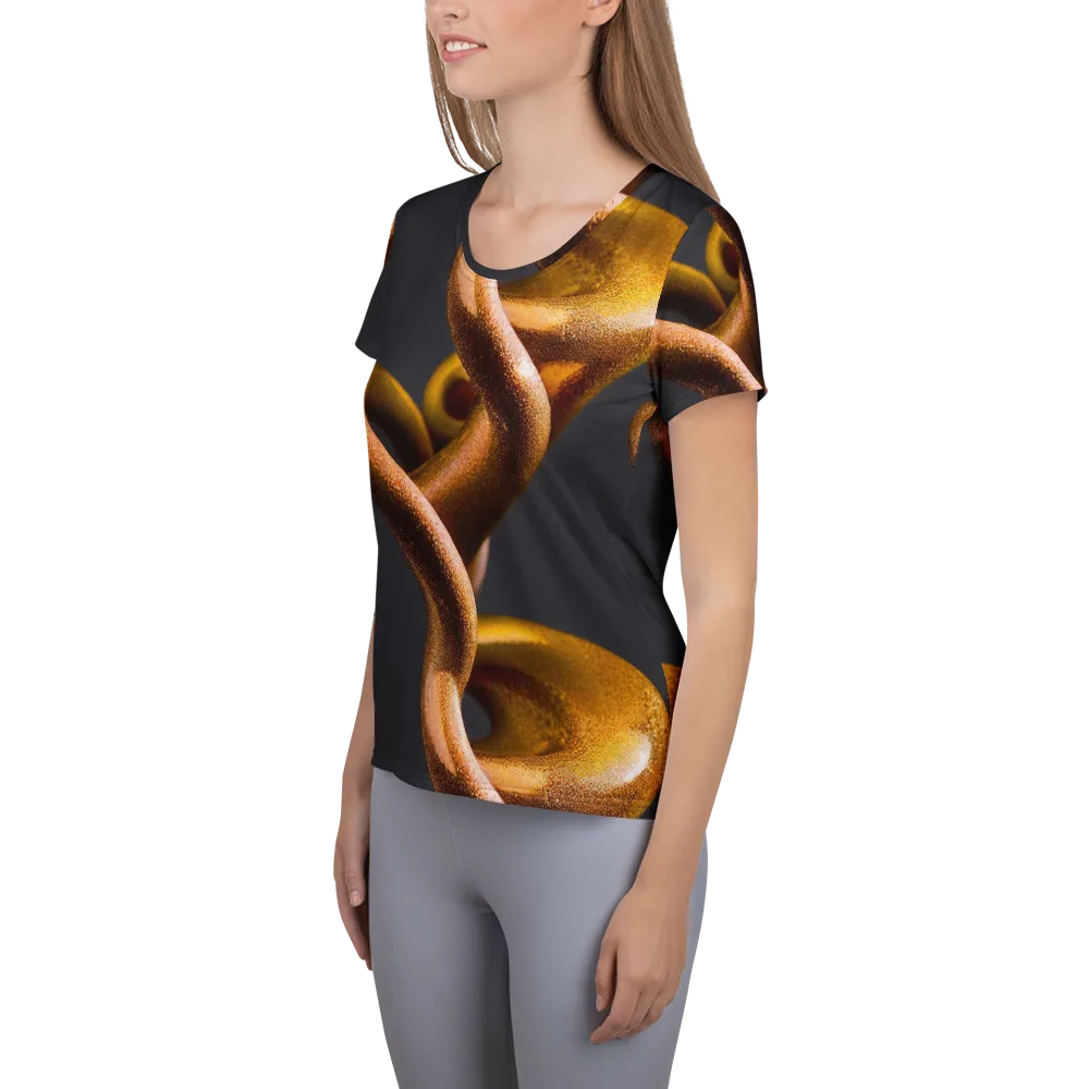 Amber Tangle on Women's Athletic T-Shirt — Left