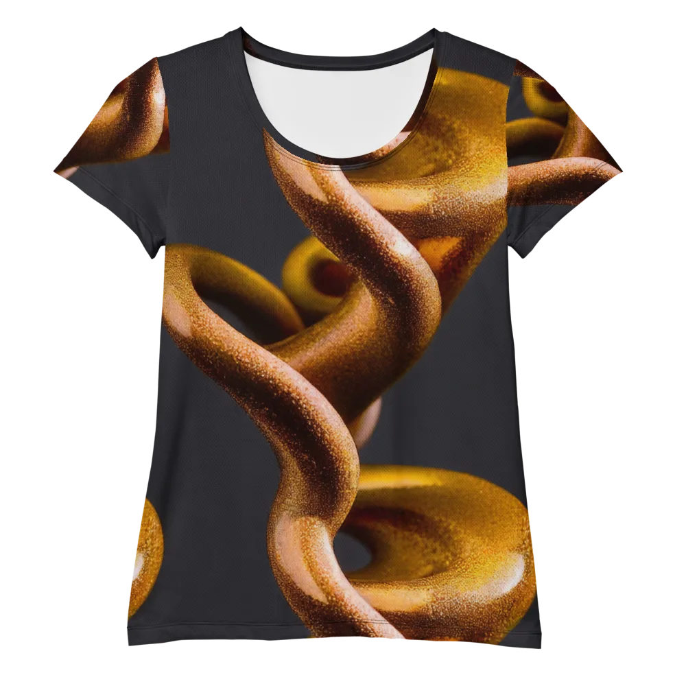Amber Tangle on Women's Athletic T-Shirt — Front