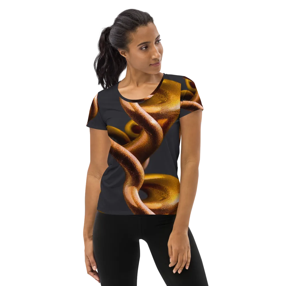 Amber Tangle on Women's Athletic T-Shirt — Front