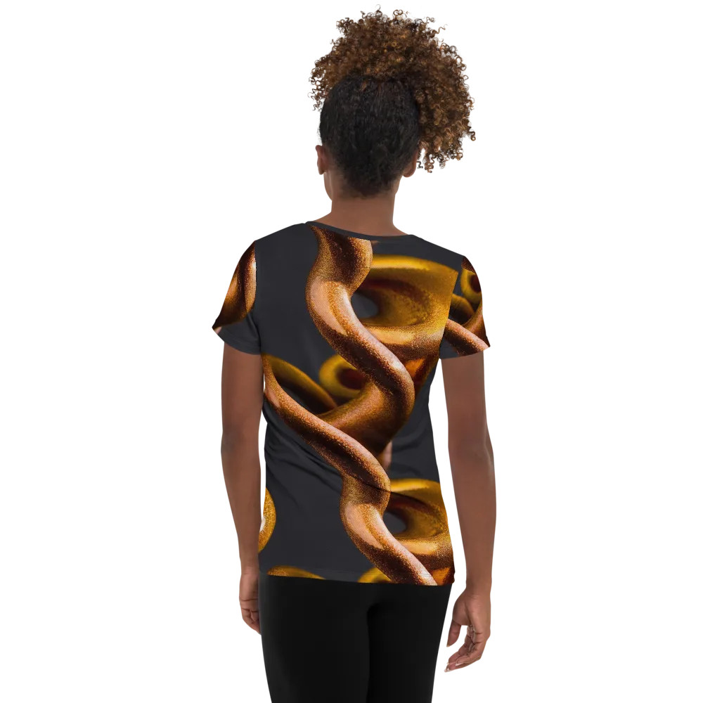 Amber Tangle on Women's Athletic T-Shirt — Back