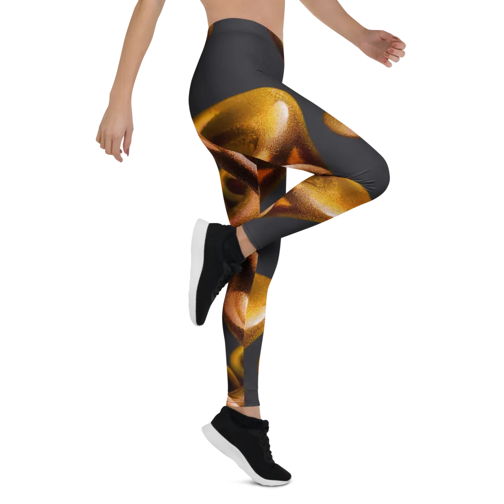 Amber Tangle on Leggings — Right