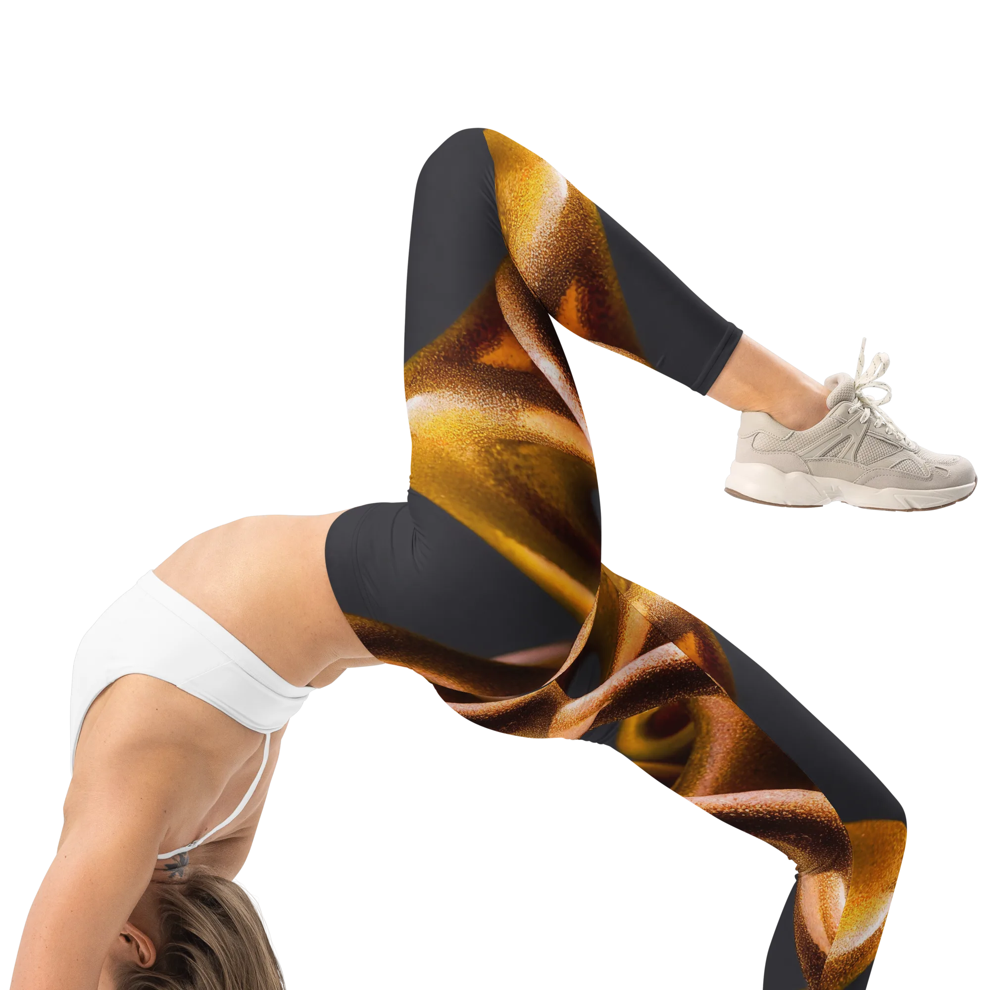 Amber Tangle on Leggings — Right