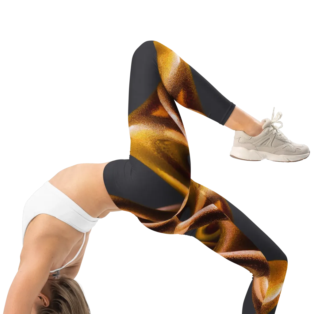 Amber Tangle on Leggings — Right