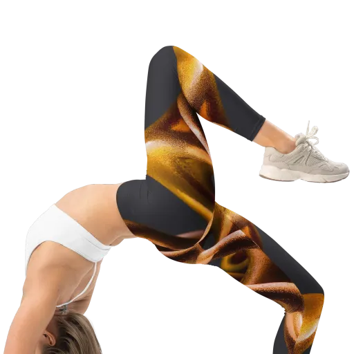 Amber Tangle on a Leggings