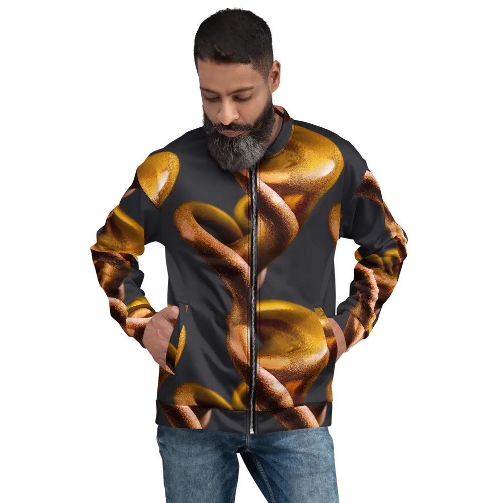 Amber Tangle on Bomber Jacket — Front