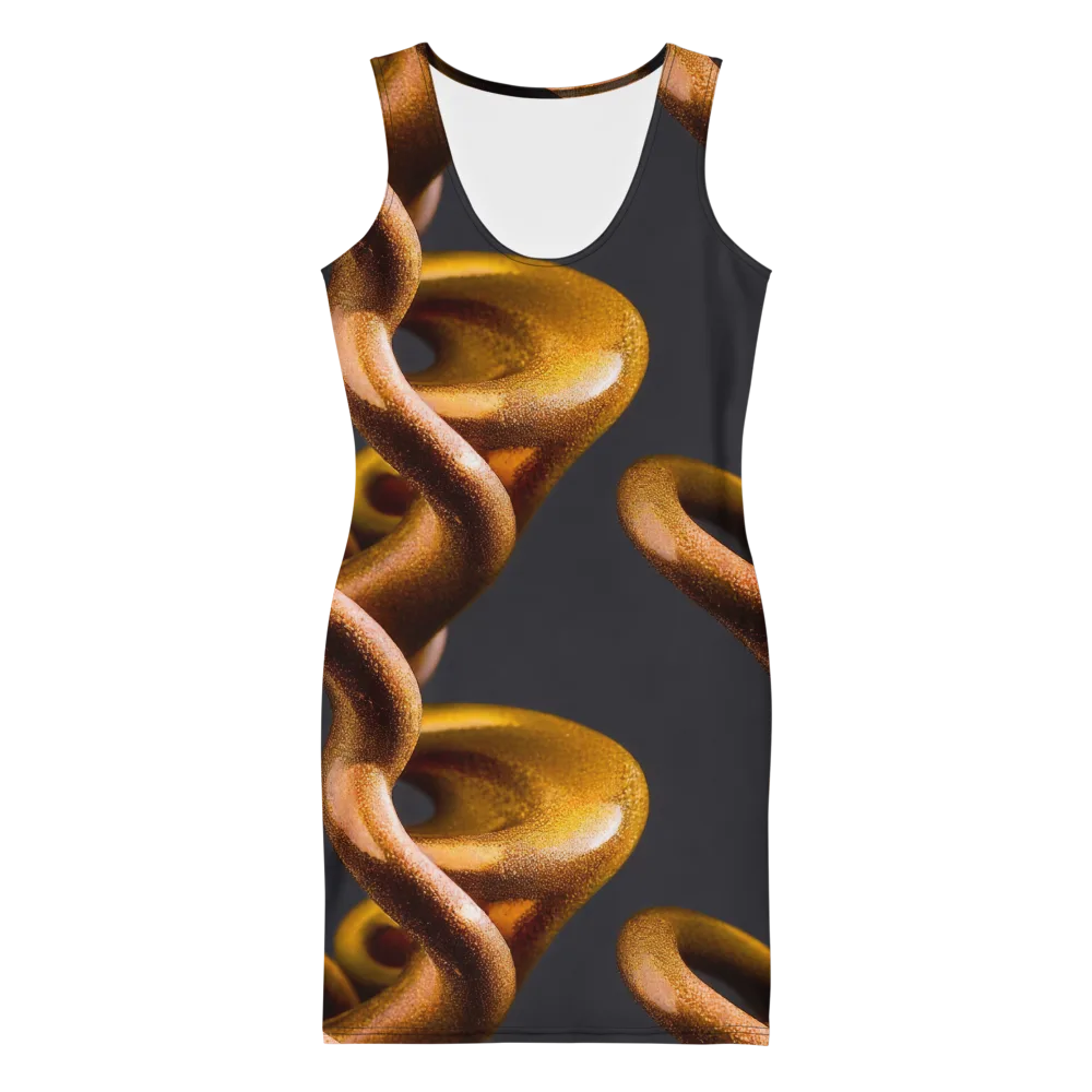 Amber Tangle on Bodycon Dress — Front