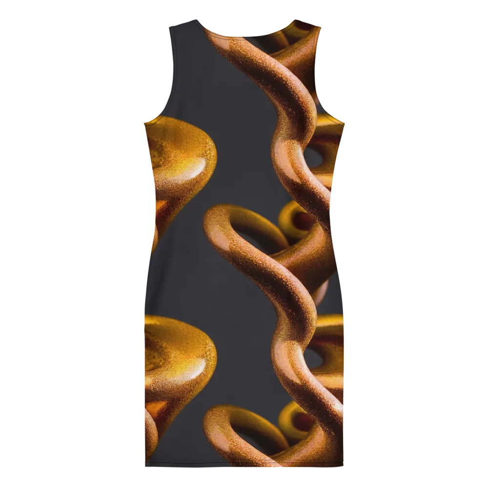 Amber Tangle on Bodycon Dress — Back